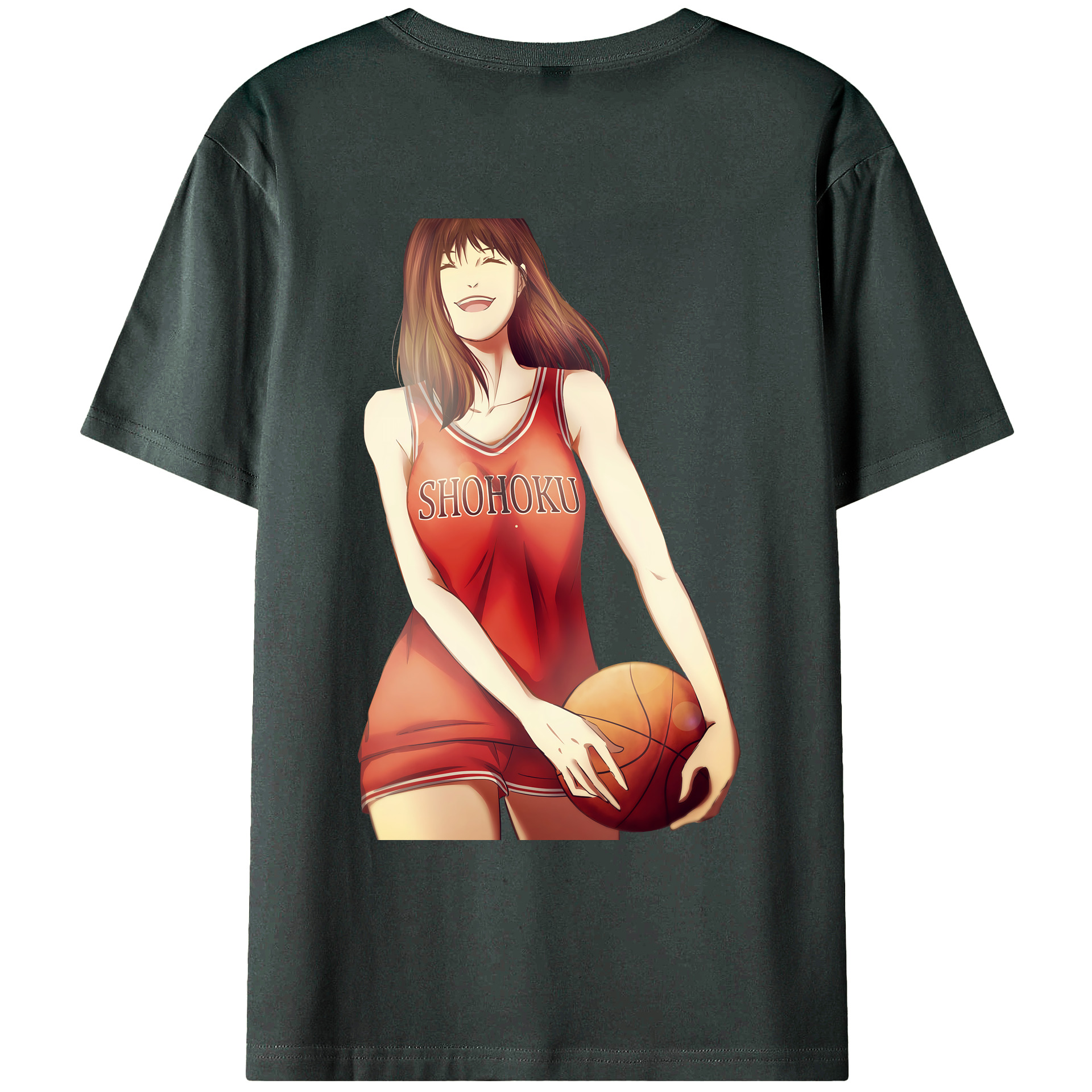 （画像用） SLAM DUNK／スラムダンク 綿100％ メンズ半袖Tシャツ（バックプリント） 通気性